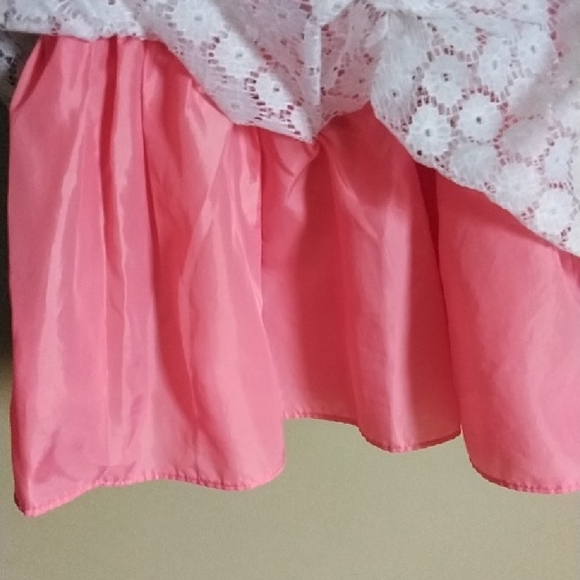 Pink Lace Kids Formal Dress - Picture 6 of 6